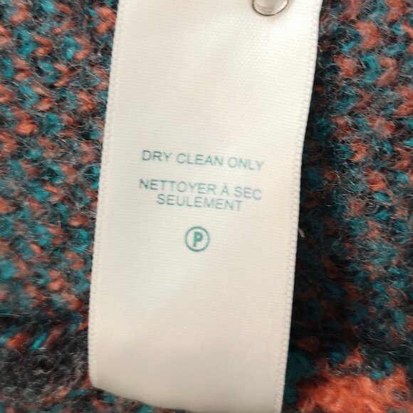 Roots Canada Ladies Size Medium Dark Grey w/ Aztec Pattern Open Cardigan - Picture 6 of 6